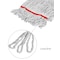 Alpine Industries 5in Head and Tail Bands Loop End 16oz Cotton Mop Head, Red ALP301-01-5R - alternate 3